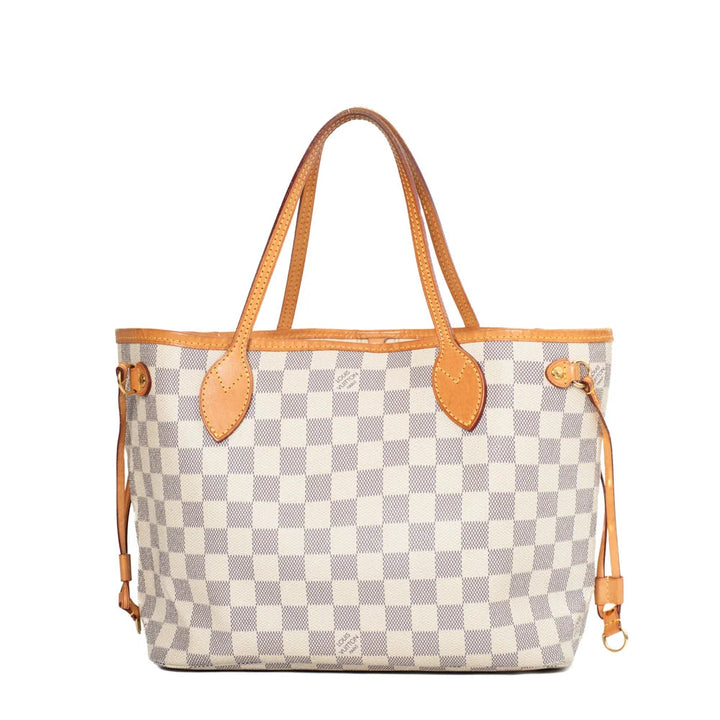 Borsa Neverfull PM in tela damier azzurra