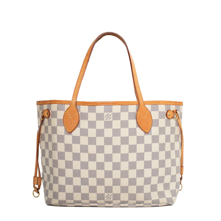 Borsa Neverfull PM in tela damier azzurra